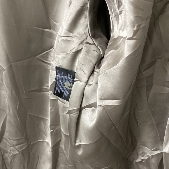 Elie Tahari Lamb Leather Bomber style moto jacket Grey size XS buttery s… - Picture 4 of 9